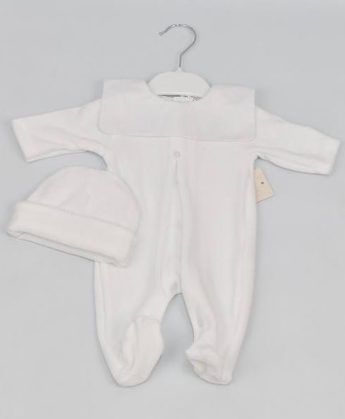 Velour Babygrow and Matching Hat - SG125V