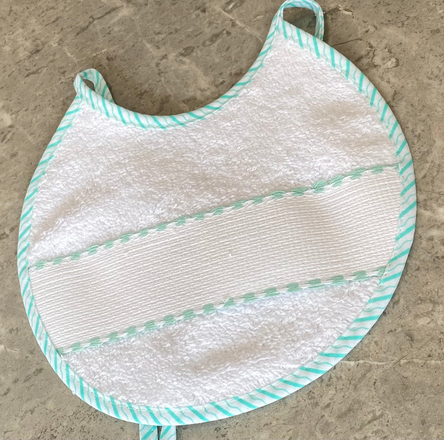 Round and Square Personalised Baby Bibs