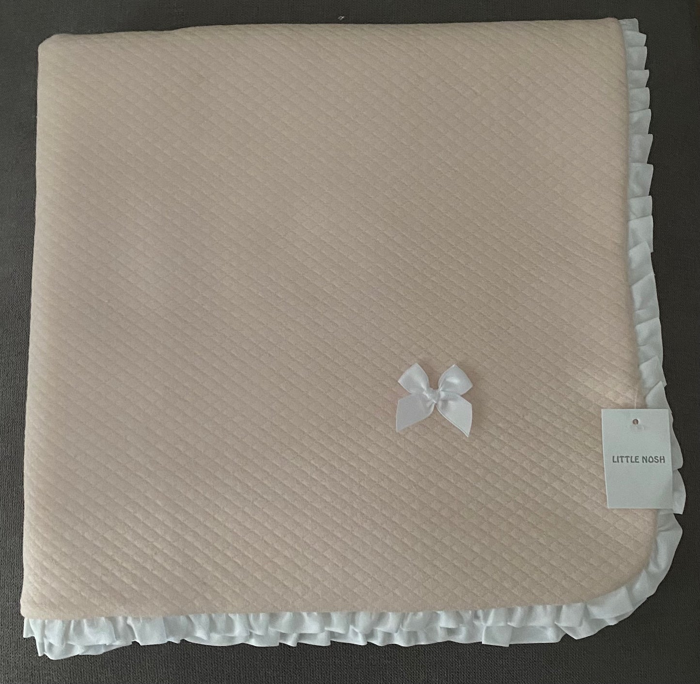 Super Soft Pink Blanket with Bow Detail