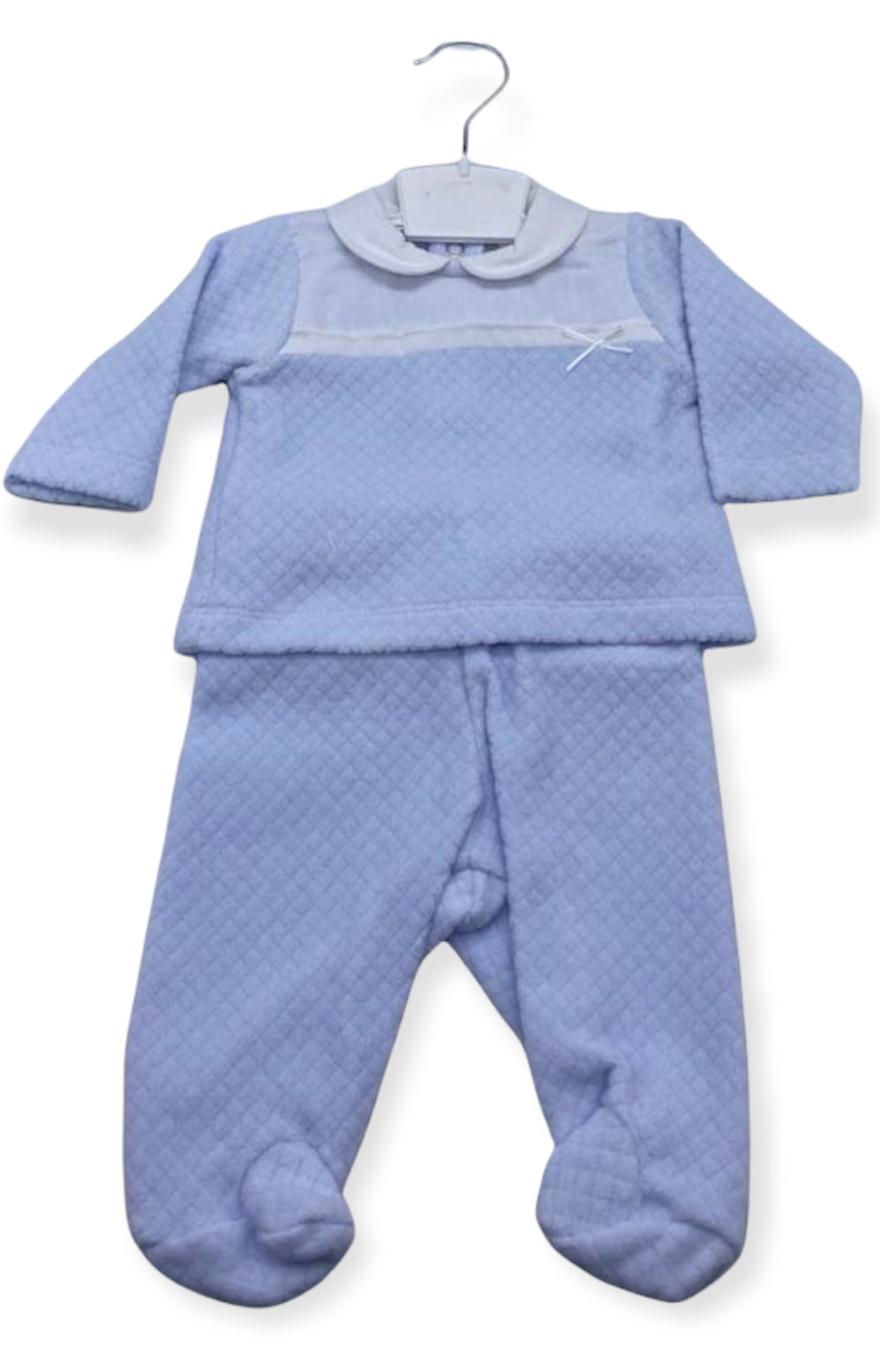 Blue 2 Piece Velour Set - LS1206